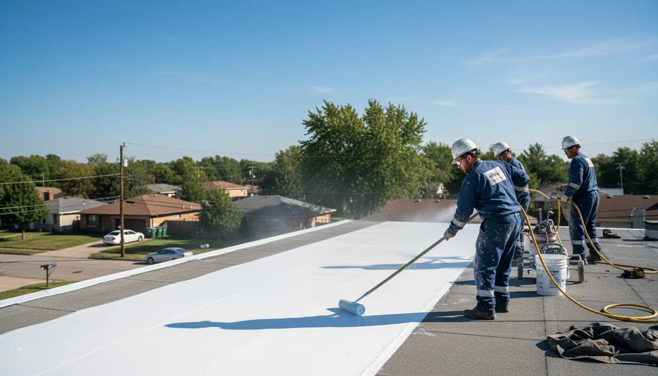 Commercial roof coating in Kendall, WI near me